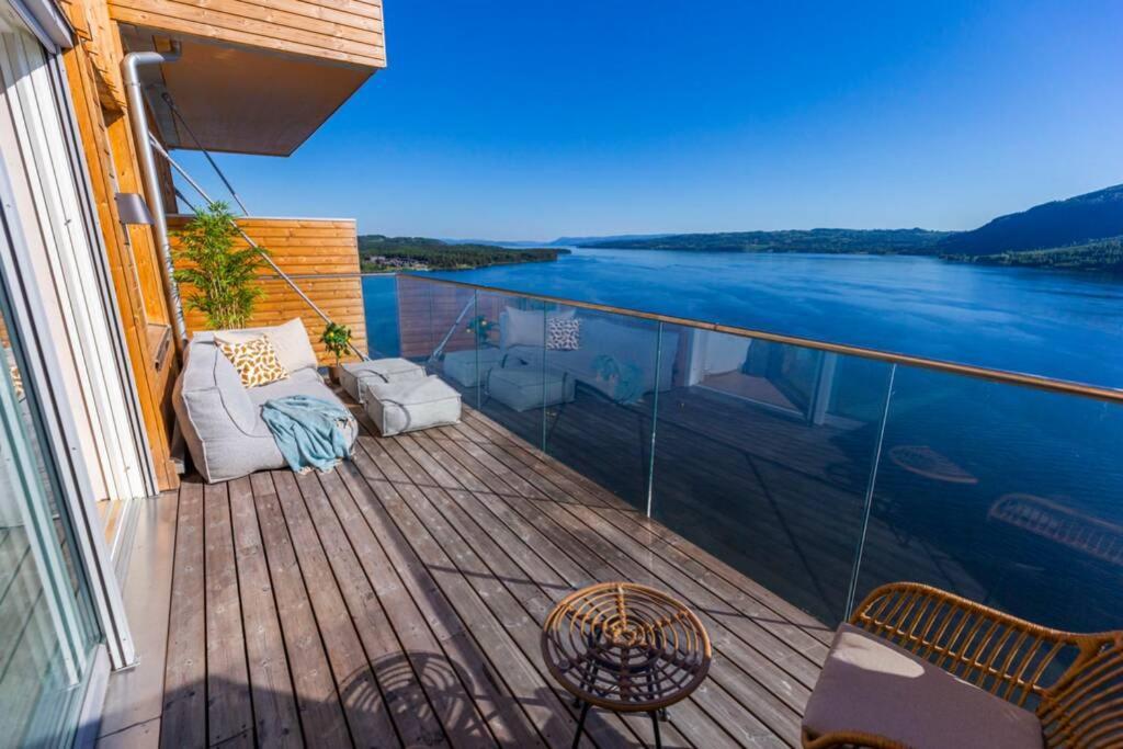 Mjossuite With Lovely View Sjusjøen Kültér fotó
