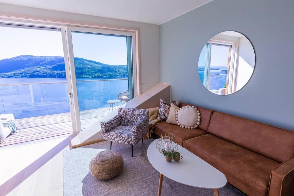 Mjossuite With Lovely View Sjusjøen Kültér fotó